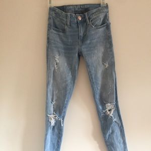 American Eagle Light Distressed Jeans